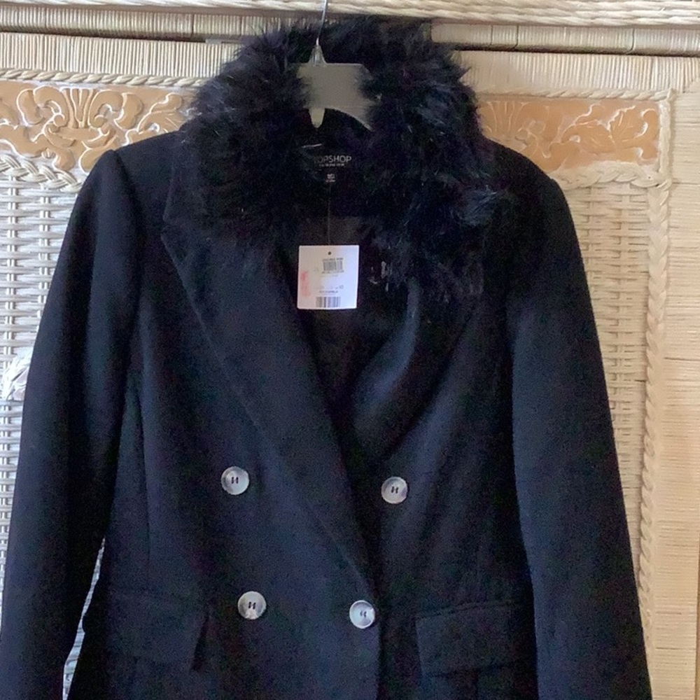 Gorgeous NWT Peacoat by Topshop π€π€π€π€ - Picture 2 of 16